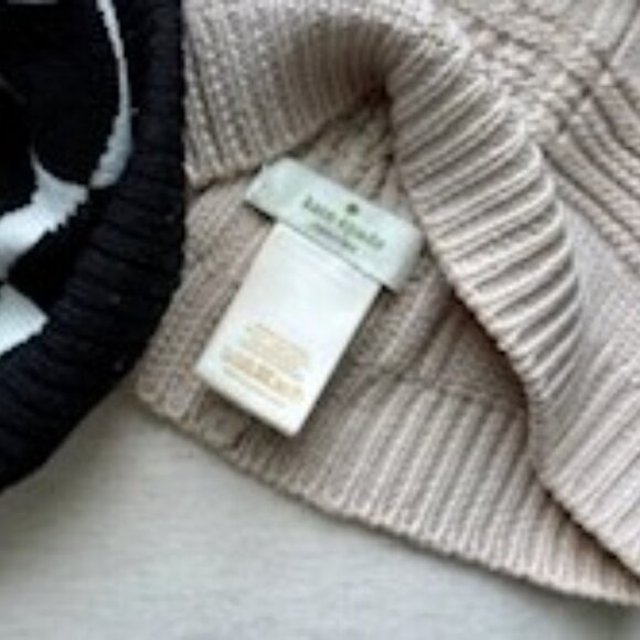 kate spade Pale Beige/Blush Winter Hat - Picture 2 of 2